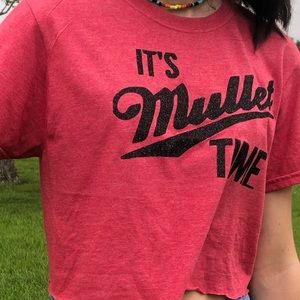 its mullet time crop top